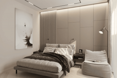 Ремонт спальни в квартире 58 кв м от компании Domeo