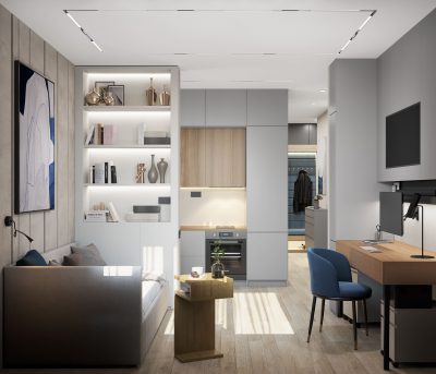 Экспресс ремонт квартиры с предчистовой отделкой от компании Domeo