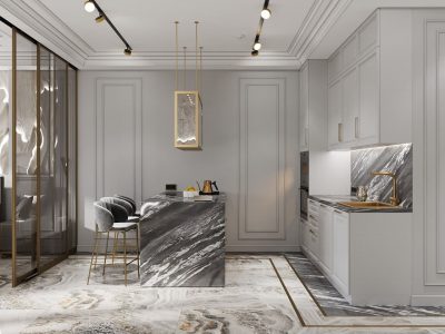 Ремонт двухуровневых апартаментов в стиле неоклассика от Домео 