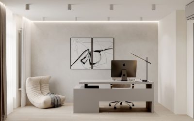 Элитный ремонт домашнего кабинета от компании Domeo
