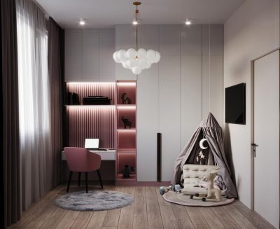 Ремонт детской в квартире 58 кв м от компании Domeo