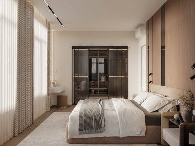 Капитальный ремонт квартиры в бежевых тонах от Домео