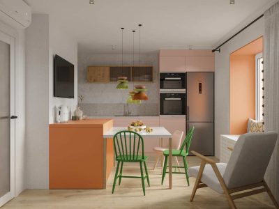 Дизайнерский ремонт квартиры 45 кв м от компании Domeo