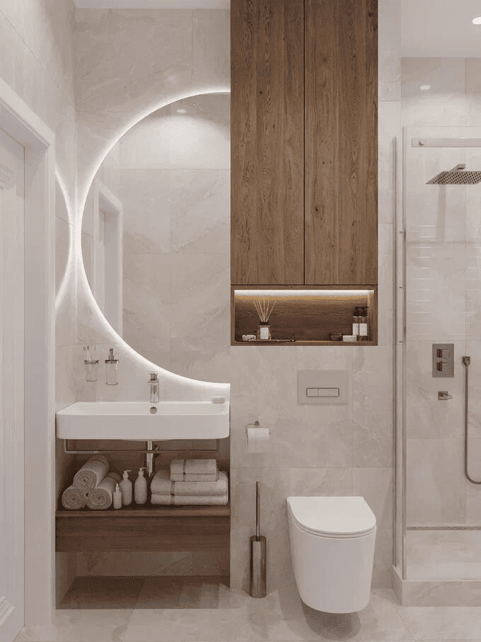 Удачные решения для ремонта маленькой ванной