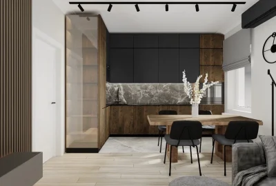 Ремонт евродвушки от застройщика ПИК в стиле лофт от компании Domeo под ключ