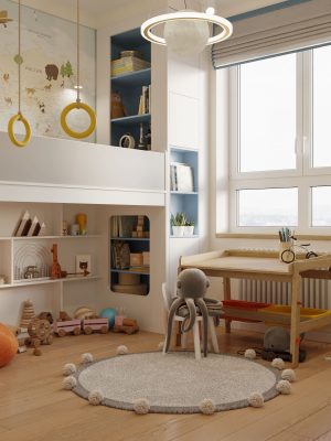 Ремонт детской 14 кв м от компании Domeo