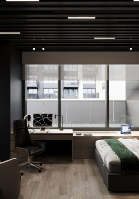 Ремонт кабинета 14 кв м от компании Domeo