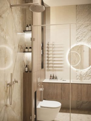 Ремонт ванной комнаты в новостройке в рассрочку или в кредит от компании Domeo