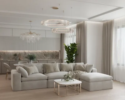 Ремонт квартиры по готовому дизайн-проекту в стиле ар-деко под ключ от домео