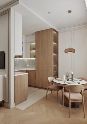 Ремонт маленькой кухни в небольшой квартире от Domeo