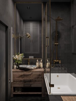 Косметический и дизайнерский ремонт ванной комнаты от компании Domeo