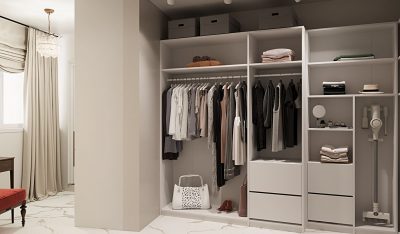 Ремонт гардеробной в таунхаусе от компании Domeo