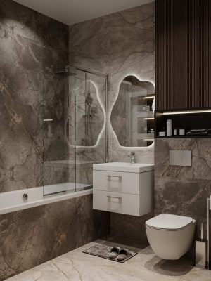 Предпродажный ремонт ванной комнаты в сталинке от компании Domeo