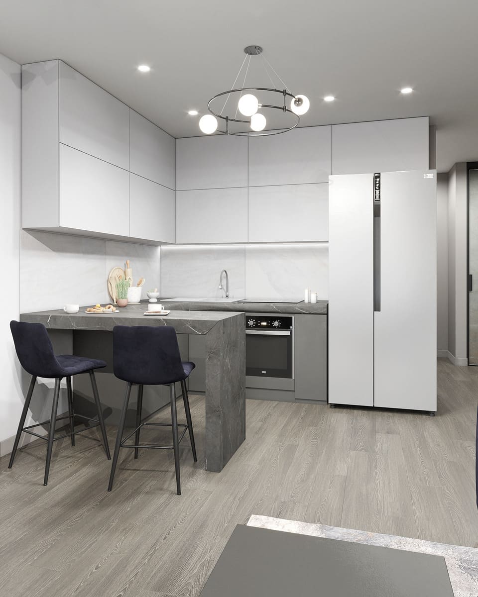 Квартира в современном стиле для молодой пары