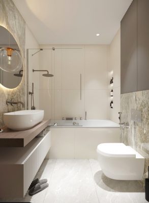 Капитальный ремонт ванной комнаты в брежневке от компании Domeo