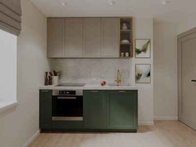 Стоимость ремонта студии 21 кв м от компании Domeo