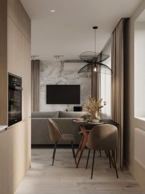 Дизайнерский ремонт комнаты 15 кв м от компании Domeo