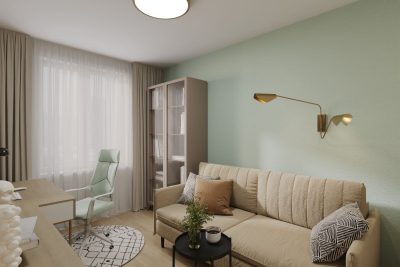 Ремонт эконом класса комнаты 10 кв м от компании Domeo