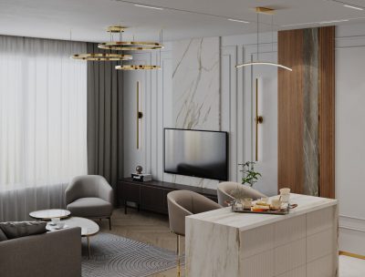 Дизайнерский ремонт комнаты 10 кв м от компании Domeo