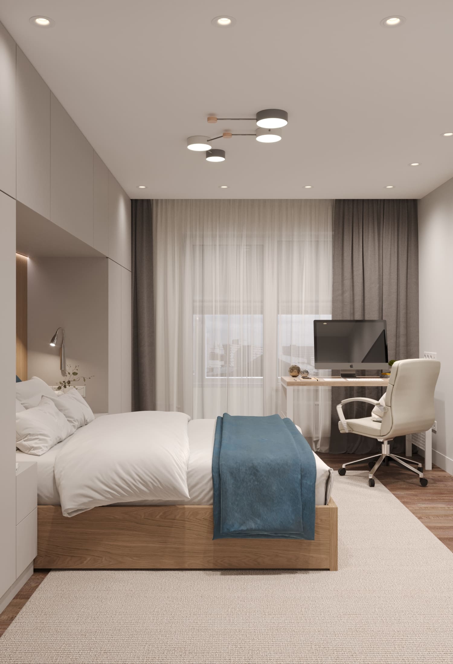 Ремонт квартиры 54 кв м в нежных оттенках от компании Domeo