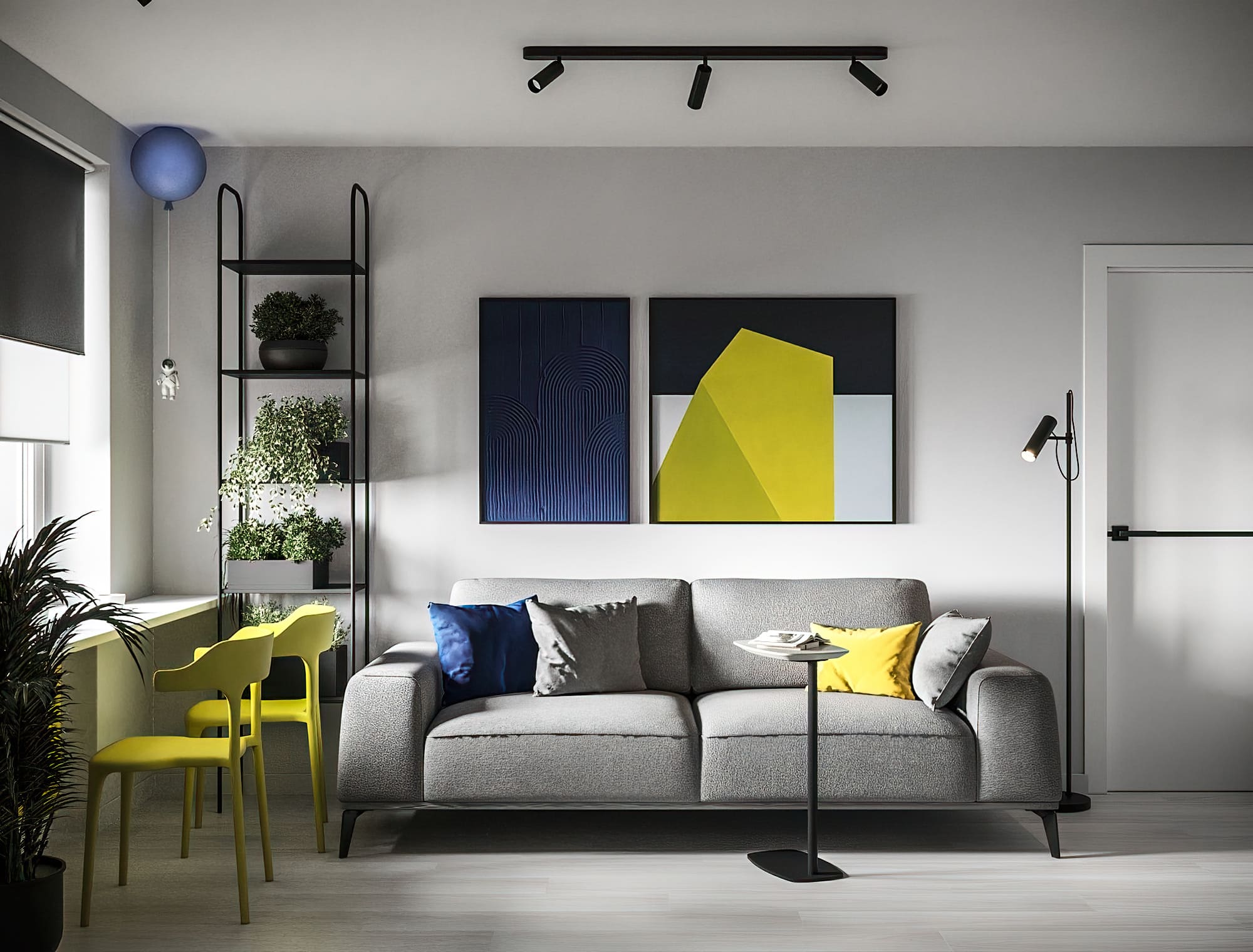 Ремонт квартиры в гостиной в стиле эклектика от компании Domeo