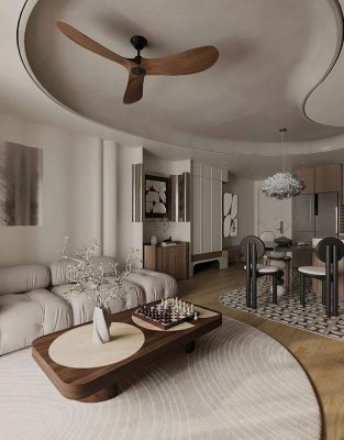 Ремонт квартиры в сером стиле и стиле бунгало от компании Domeo