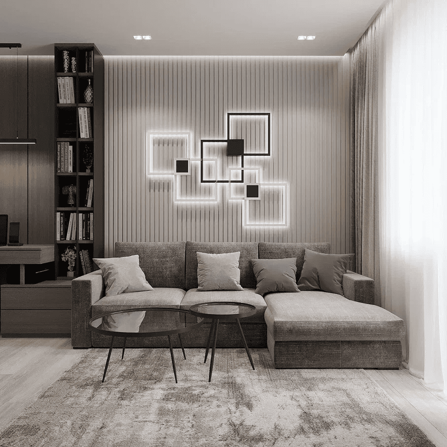 Двухкомнатная квартира в стиле минимализм