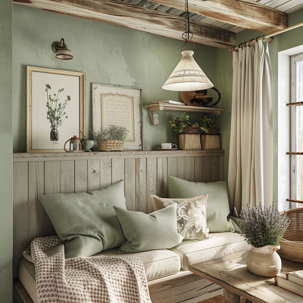 Ремонт квартиры в кухней-гостиной в стиле прованс от компании Domeo