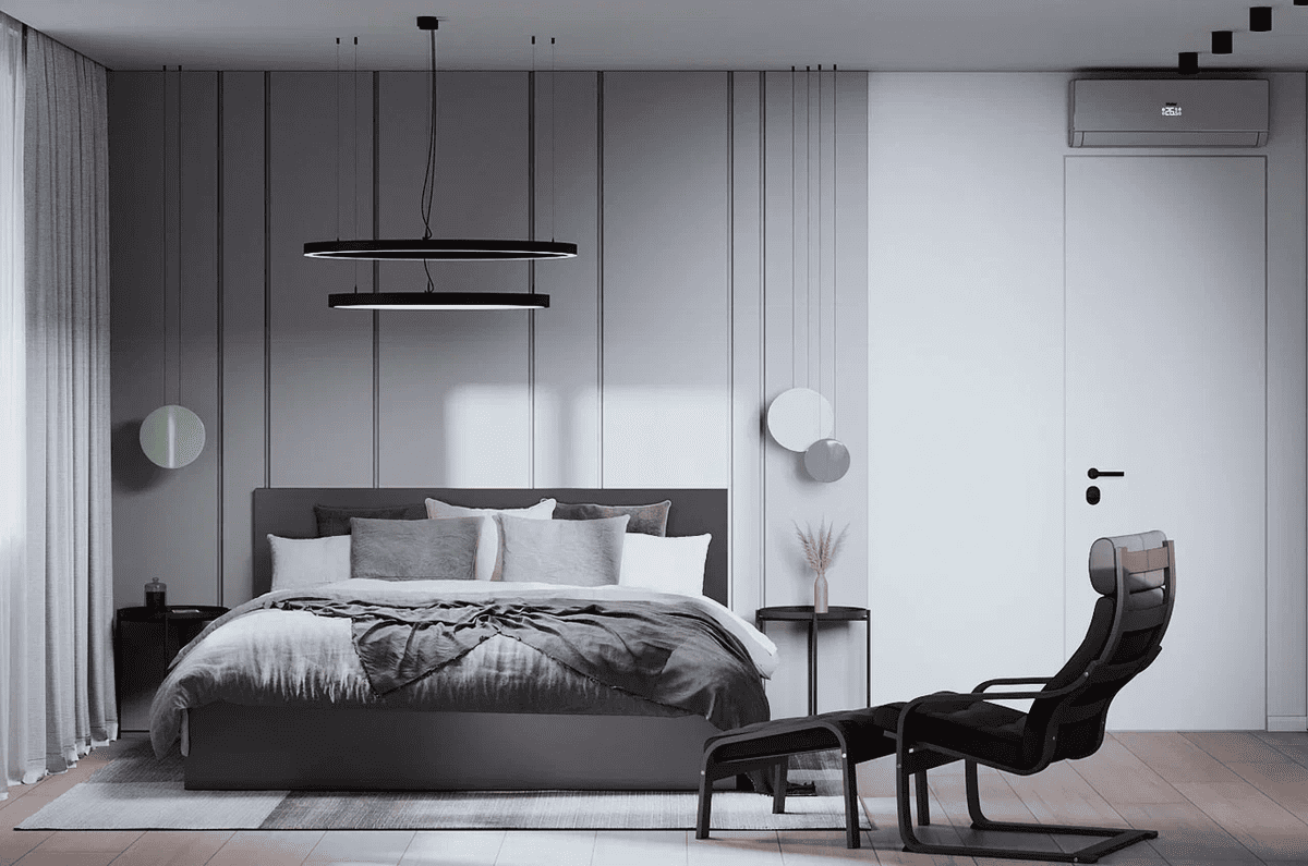 Обзор квартиры в серых оттенках