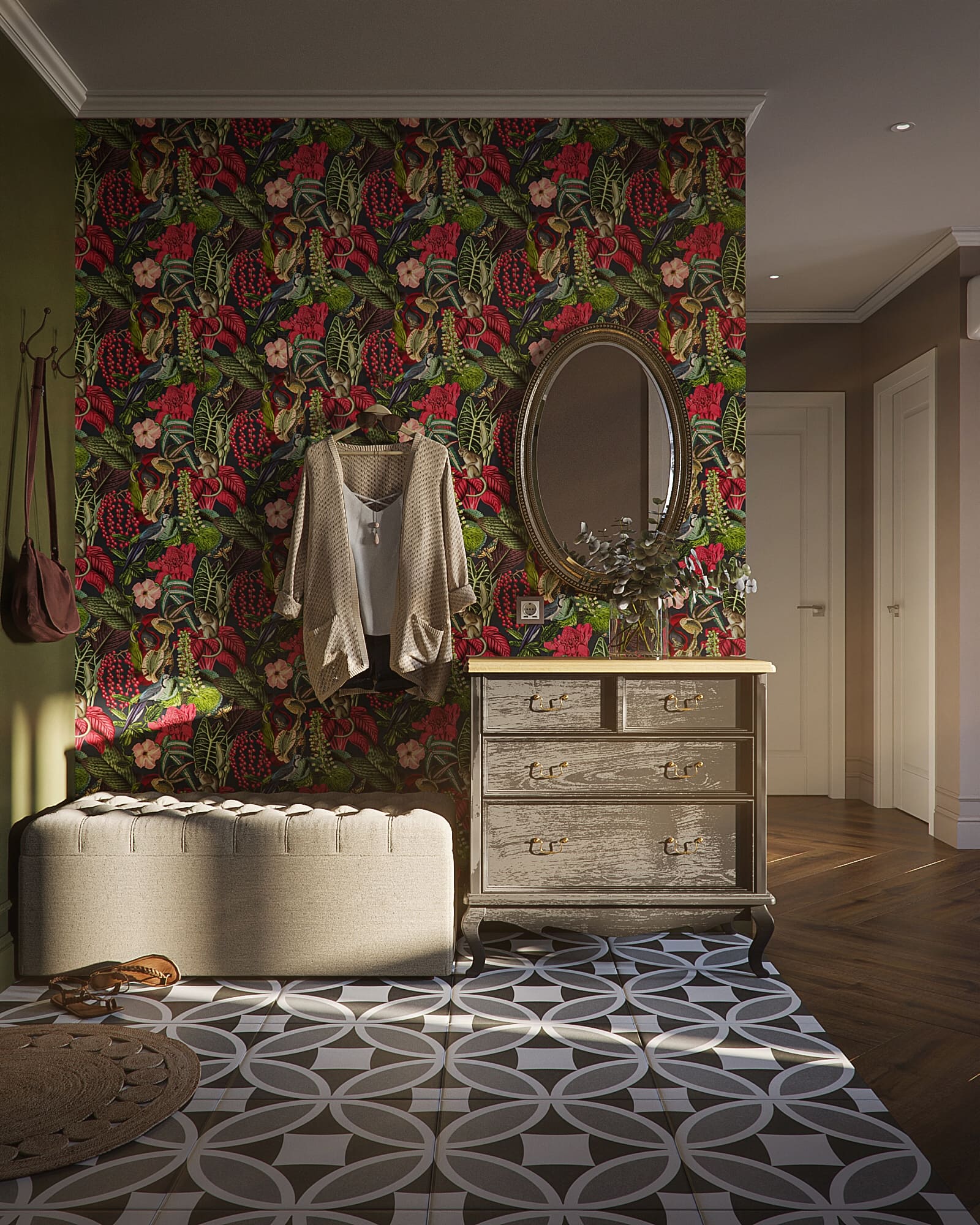 Ремонт квартиры в прихожей в стиле фьюжн от компании Domeo