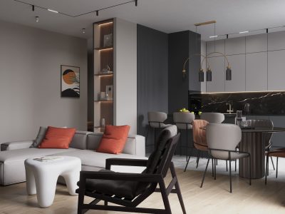 Ремонт квартиры в средиземноморском стиле и стиле контемпорари от компании Domeo