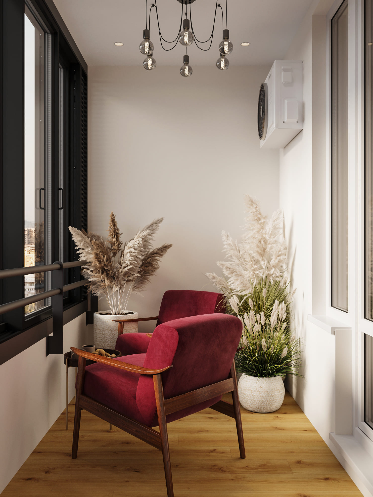 Ремонт квартиры на балконе в скандинавском стиле от компании Domeo