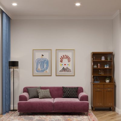 Дизайн и ремонт квартиры в стиле эклектика от компании Domeo