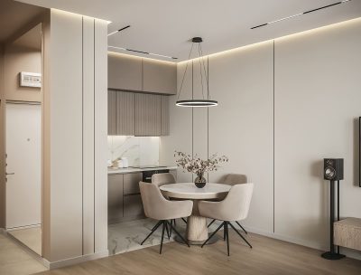 Стоимость ремонта студии 27 кв м от компании Domeo