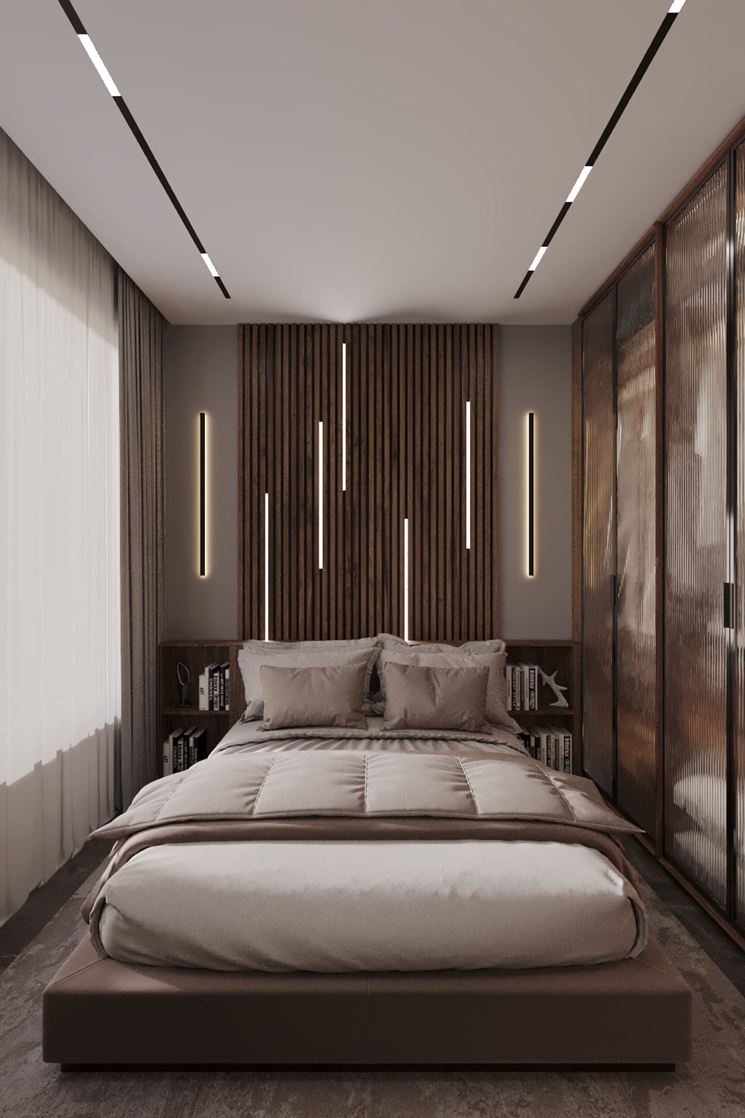 Ремонт квартиры в спальне в стиле эко от компании Domeo