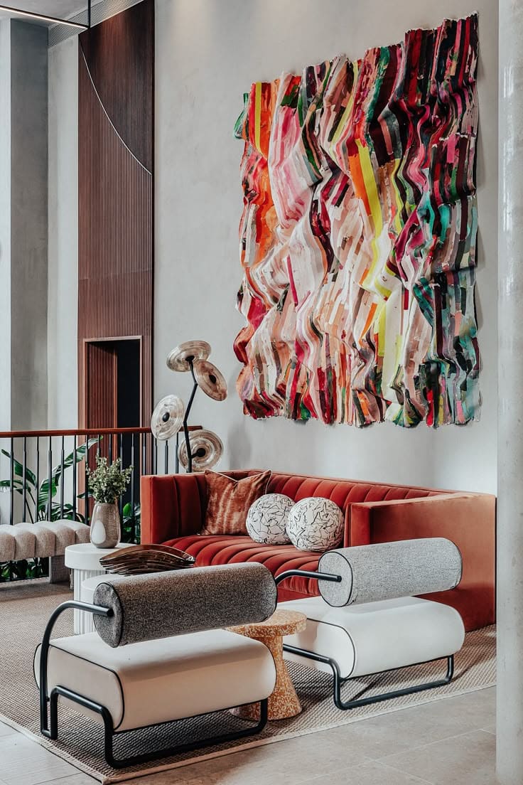 Ремонт квартиры в гостиной в стиле онтоарт от компании Domeo