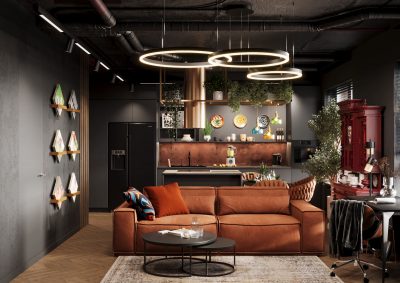 Ремонт квартиры в средиземноморском стиле и стиле гранж от компании Domeo