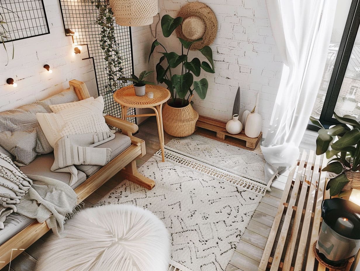 Ремонт квартиры в спальне в стиле бохо от компании Domeo