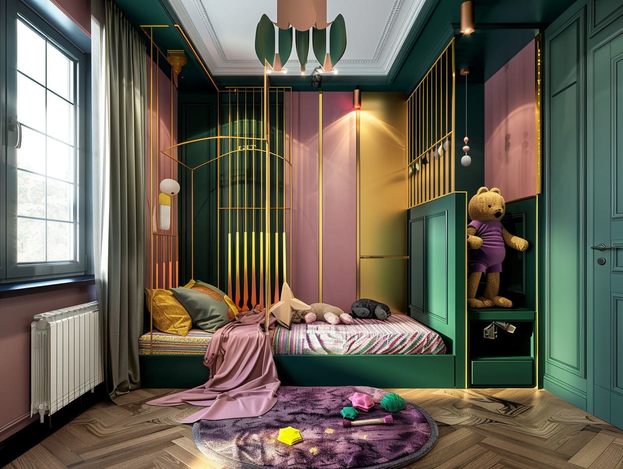 Ремонт квартиры в детской комнате в стиле фьюжнот компании Domeo