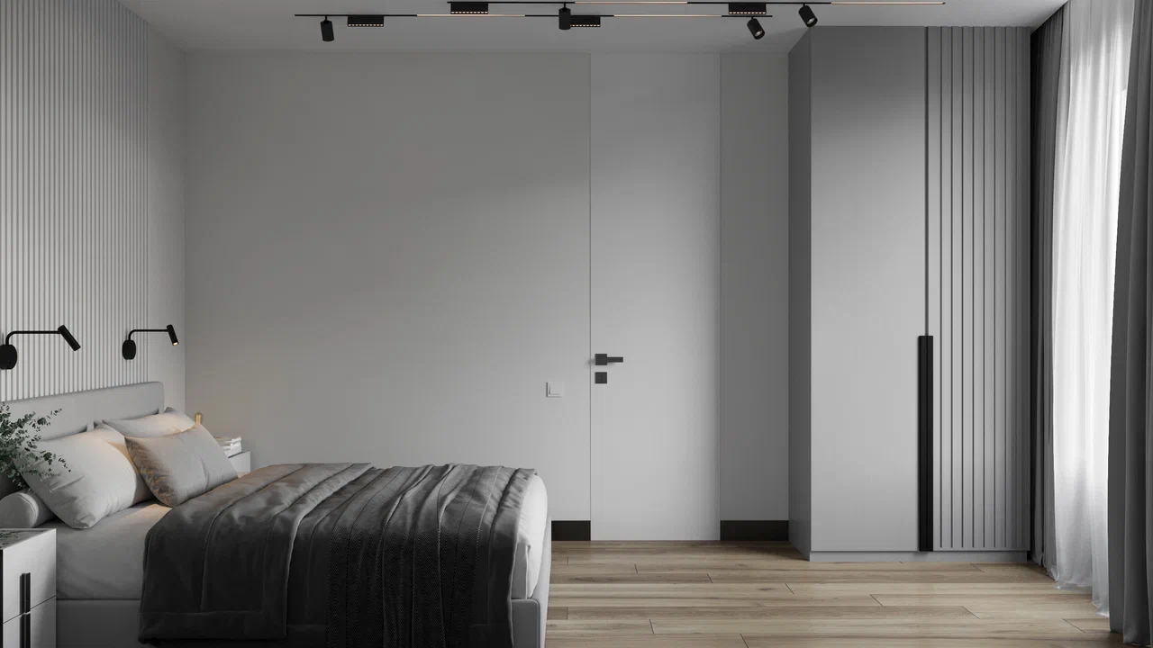 Ремонт квартиры в кухне-гостиной в стиле хайтек от компании Domeo