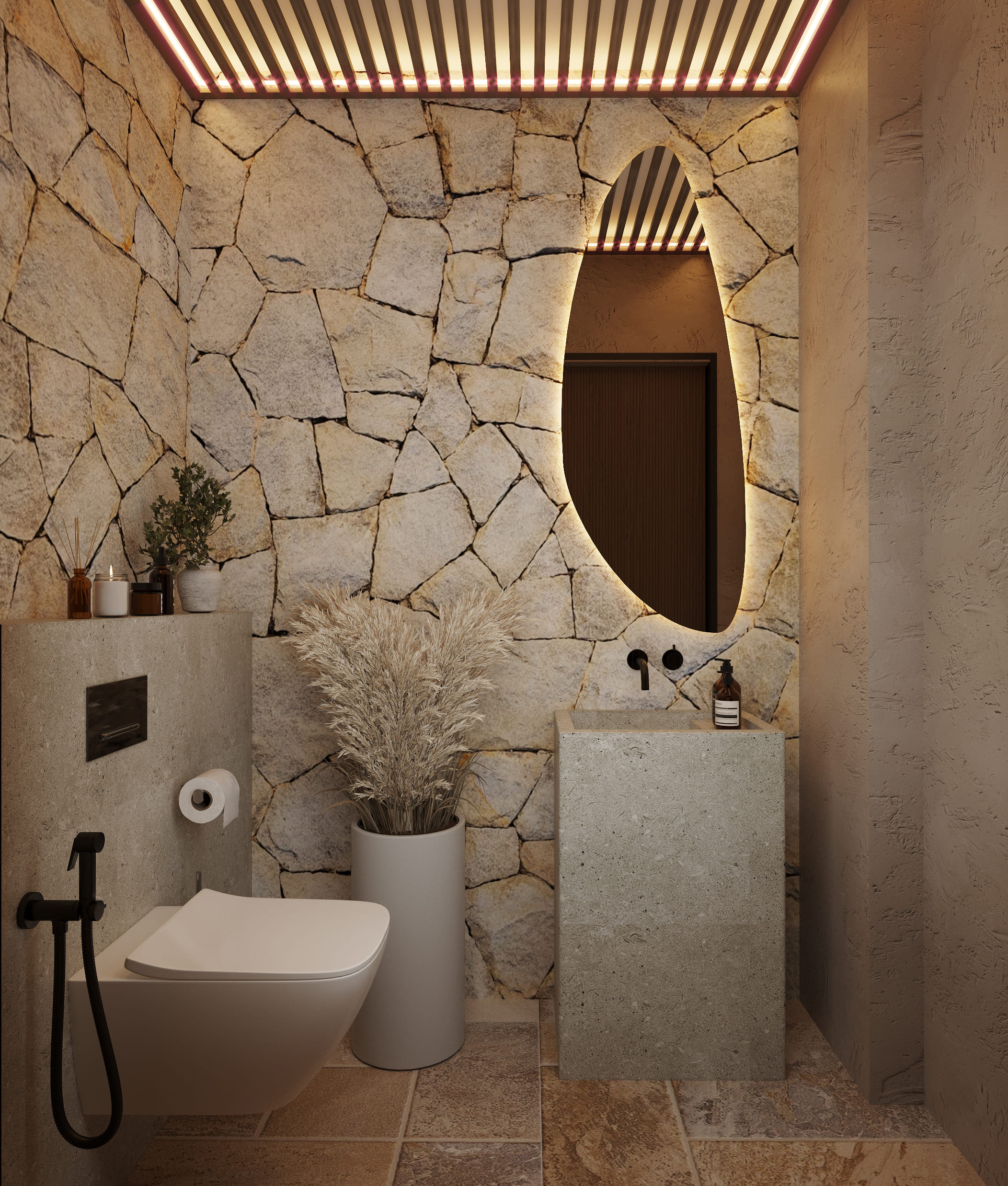 Ремонт квартиры в санузле в средиземноморском стиле от компании Domeo