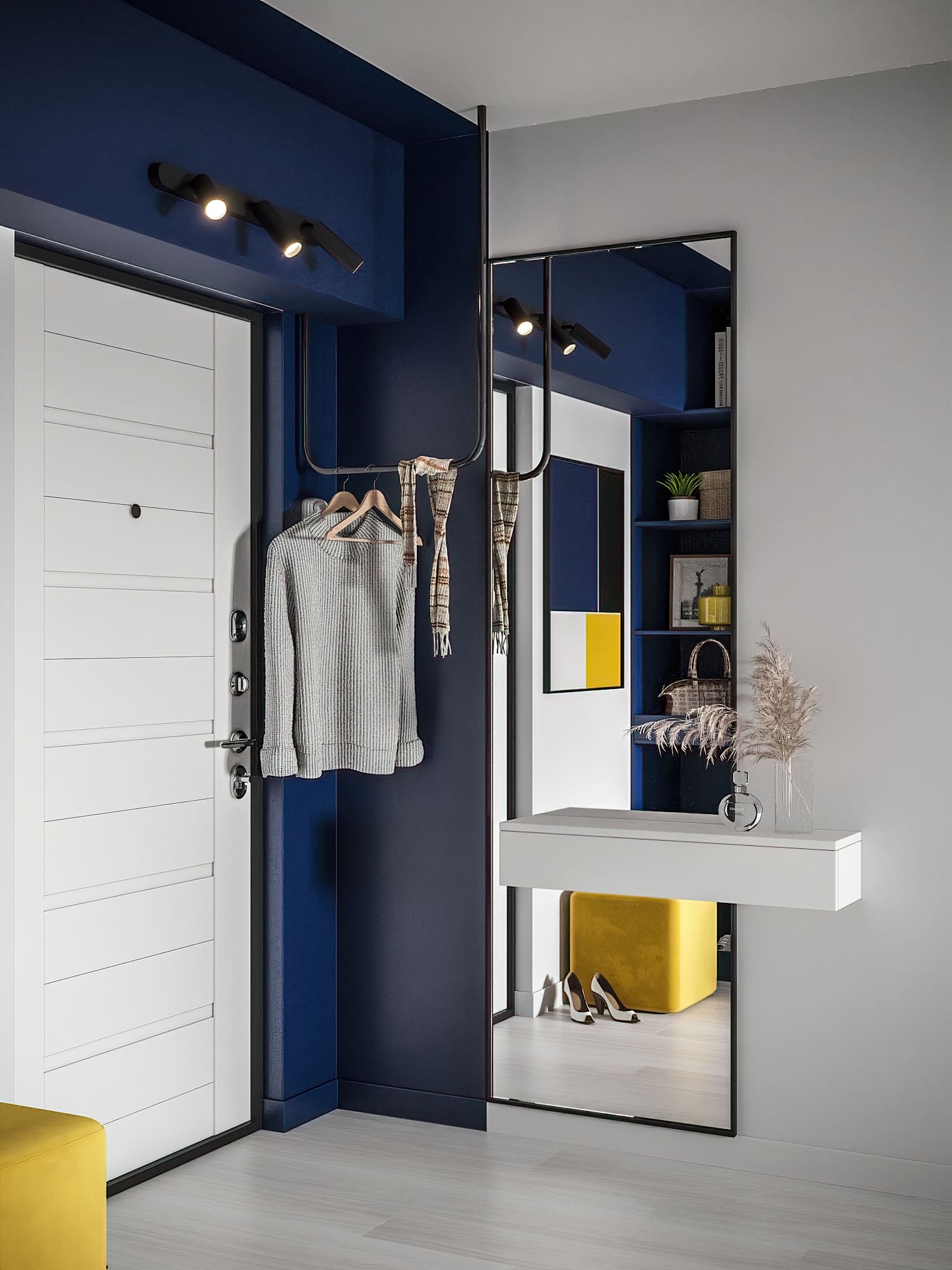 Ремонт квартиры в прихожей в стиле эклектика от компании Domeo