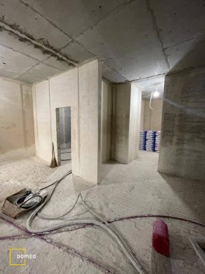 Обшивка стен гипсокартоном и возведение перегородок от компании Domeo