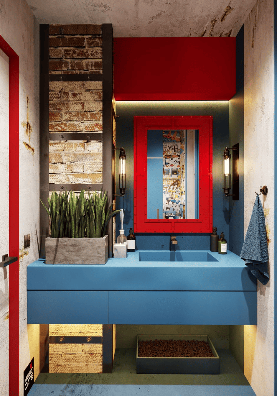 Смелое преображение ванной комнаты в сталинке