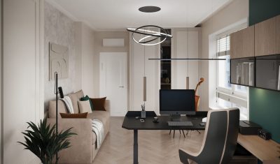 Ремонт гардеробной комнаты и домашнего кабинета от компании Domeo