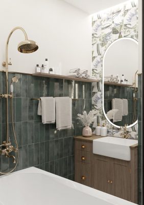 Ремонт ванной комнаты в небольшой квартире от Domeo