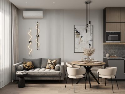 Ремонт квартиры евродвушки от застройщика ПИК от компании Domeo под ключ