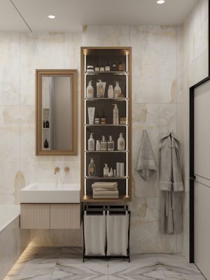 Частичный ремонт ванной комнаты в сталинке от компании Domeo