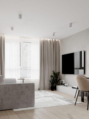 Ремонт от Домео однушки 40 кв м в новостройке