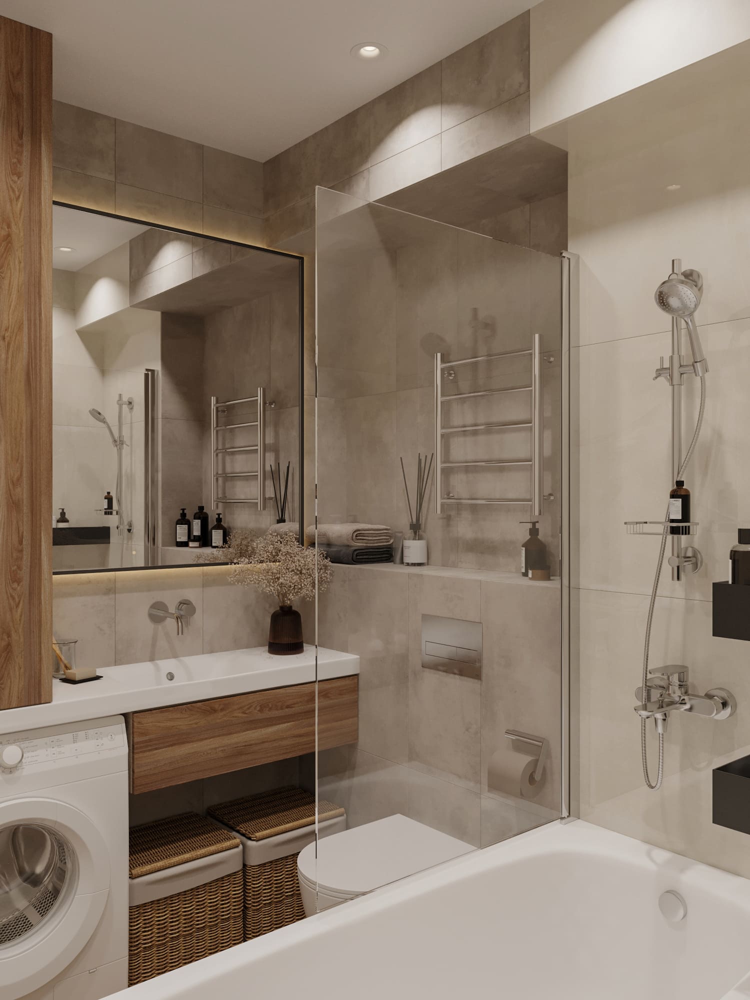 Дополнительные материалы для укладки плитки на пол в ванной комнате от Domeo